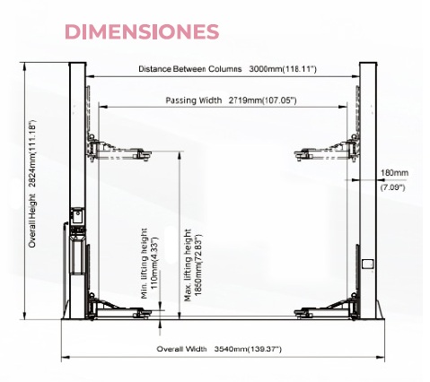 ELEVADOR DOS COLUMNAS 4TN - Imagen 4